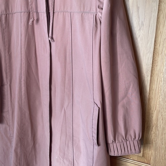 Vintage Joan Creation Blush Pink Trench Coat size 14 - Picture 3 of 11